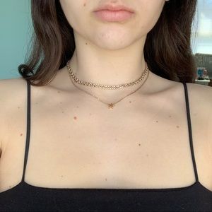 Star chain beaded choker